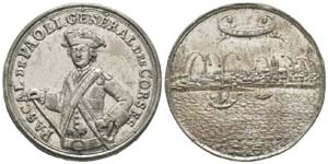 Corse, Pascal Paoli 1762-1768   Médaille, ... 