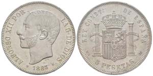 Espagne, Alfonso XII 1874-1886      5 ... 