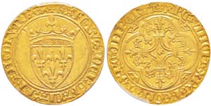 France -  Charles VI (1380-1422) Ecu dor à ... 