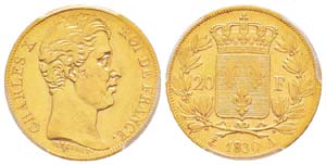 France, Charles X 1824-1830    20 Francs ... 
