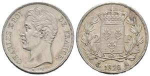 France, Charles X 1824-1830      2 Francs, ... 