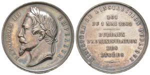 France, Second Empire 1852-1870  Médaille ... 
