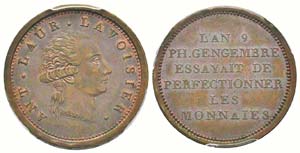 Consulat,  Module de 2 Francs de Lavoisier ... 