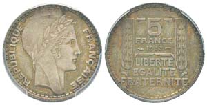 IIIe République, Essai de 5 Francs Turin, ... 