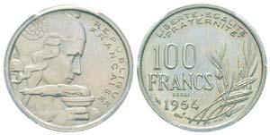 Quatrième République, Essai de 100 Francs ... 