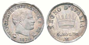 Royaume dItalie 1805-1814   5 soldi (25 ... 