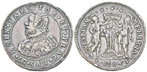 Parme, Ranuccio I Farnese 1592-1622 Doppio ... 