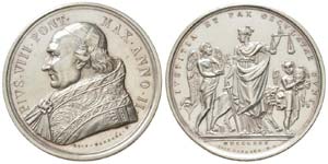 Pius VIII 1829-1830 Médaille, 1830, par ... 