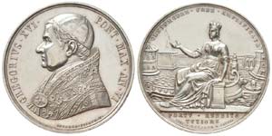 Gregorius XVI 1831-1846 Médaille Extension ... 