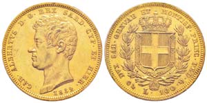 Carlo Alberto 1831-1849 100 lire, Genova, ... 