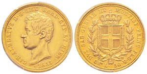 Carlo Alberto 1831-1849 50 lire, Torino, ... 