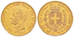 50 lire, Torino, 1836 (P), AU 16.12 g.       ... 