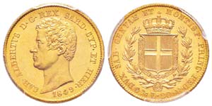Carlo Alberto 1831-1849 20 lire, Genova, ... 