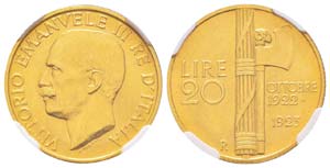 Vittorio Emanuele III 1900-1943 20 lire, ... 