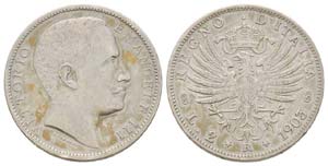 Vittorio Emanuele III 1900-1943 2 lire, ... 