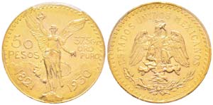 Mexico, 50 Pesos, 1930, AU 41.66 g. 900‰   ... 