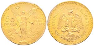 Mexico, 50 Pesos, 1931, AU 41.66 g. 900‰   ... 