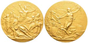 Portugal, Médaille en or, 1914, pour le ... 