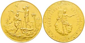 Russie, Nicolas II 1894-1917 Médaille en or ... 