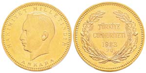 Turquie 500 Kurush, Inonu, 1943  (1923/20), ... 