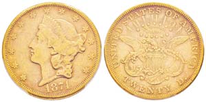 USA, 20 Dollars, Carson City, 1874 CC, AU ... 