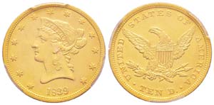 USA, 10 Dollars, Philadelphia, type of 1840, ... 