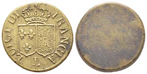 Peso monetario - Louis XVI (1774-1793) Poids ... 