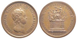 Médaille Bronze Louis XIII, 14 mai 1643, 24 ... 