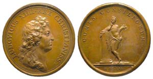 Médaille Bronze Louis XIV, 1661, Le secret ... 