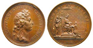 Médaille Bronze Louis XIV, 1662, Promotion ... 