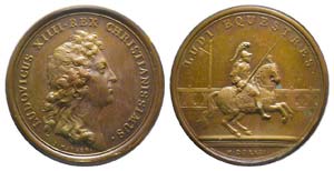 Médaille Bronze Louis XIV, 1662, Les ... 
