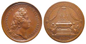 Médaille Bronze Louis XIV, 20 janvier 1666, ... 