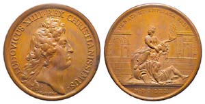Médaille Bronze Louis XIV, 1670,  ... 
