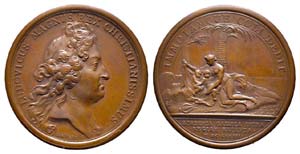 Médaille Bronze Louis XIV, 1673, 32 gr. 38 ... 