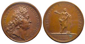 Médaille Bronze Louis XIV, Prise de ... 