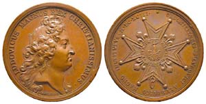 Médaille Bronze Louis XIV, 1693, 40 gr. 38 ... 