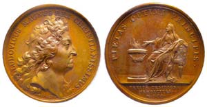 Médaille Bronze Louis XIV, Edit contre les ... 