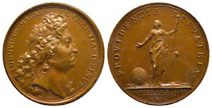 Médaille Bronze Louis XIV, Edit contre le ... 
