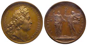 Médaille Bronze Louis XIV, Chambre de ... 