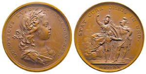 Médaille Bronze Louis XV, Linstruction du ... 