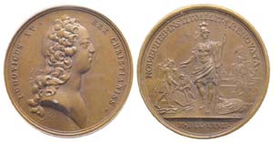 Médaille Bronze Louis XV, Rétablissement ... 