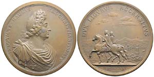 France, Médaille en Bronze Louis XIV, 1675, ... 