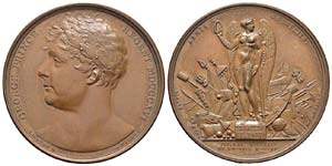 France, Médaille en Bronze, 1816, Napoléon ... 
