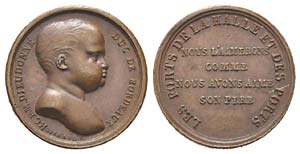 France, Médaille, ND, 2.78 gr, Bronze 16 mm ... 