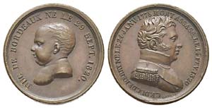 France, Médaille, ND, 3.21 gr, Bronze 18 mm ... 