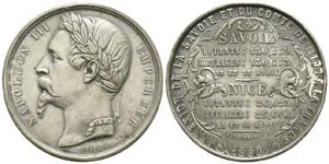 France, Médaille, 1860, Second Empire, ... 