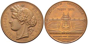 France, Médaille, IIIème République, ... 