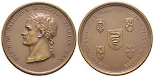 France, Médaille, Réfrappe 1880, ... 
