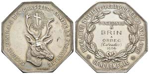 France, Médaille, 1906, Argent 47.69 g ... 