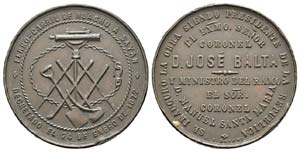 France, Médaille, 1872, Bronze 28.05 g  ... 